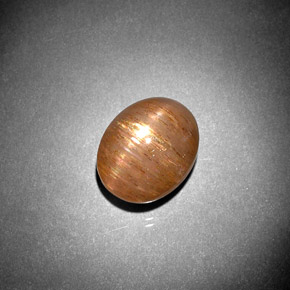 9,17 ctw natürlicher gold-braun Sternsonnenstein, Oval Schliff, Lichtundurchlässig