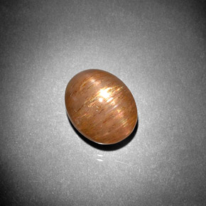 9,17 ctw natürlicher gold-braun Sternsonnenstein, Oval Schliff, Lichtundurchlässig