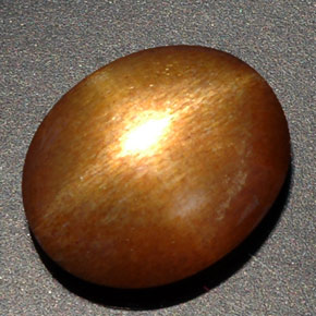 8,09 ctw natürlicher brauner Stern-Sonnenstein, Oval Schliff, Lichtundurchlässig