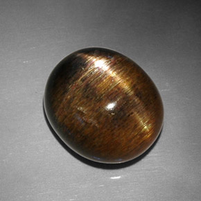 12,68 ctw natürlicher brauner Stern-Sonnenstein, Oval Schliff, Lichtundurchlässig