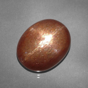 15,61 ctw natürlicher brauner Stern-Sonnenstein, Oval Schliff, Lichtundurchlässig