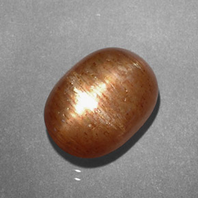 2,81 ctw natürlicher brauner Stern-Sonnenstein, Oval Schliff, Lichtundurchlässig
