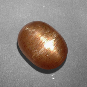 2,81 ctw natürlicher brauner Stern-Sonnenstein, Oval Schliff, Lichtundurchlässig