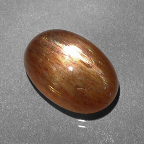 3,15 ctw natürlicher brauner Stern-Sonnenstein, Oval Schliff, Lichtundurchlässig