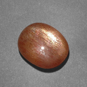 9,17 ctw natürlicher gold-braun Sternsonnenstein, Oval Schliff, Lichtundurchlässig