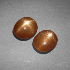  ct natürliche gold-braun Sternsonnenstein-Edelsteine, Oval Schliff, Lichtundurchlässig