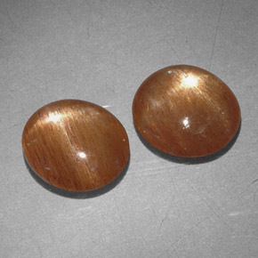  ct natürliche gold-braun Sternsonnenstein-Edelsteine, Oval Schliff, Lichtundurchlässig