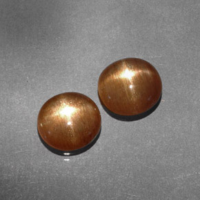  ct natürliche gold-braun Sternsonnenstein-Edelsteine, Oval Schliff, Lichtundurchlässig