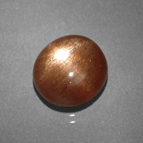 2,16 ctw natürlicher brauner Stern-Sonnenstein, Oval Schliff, Lichtundurchlässig