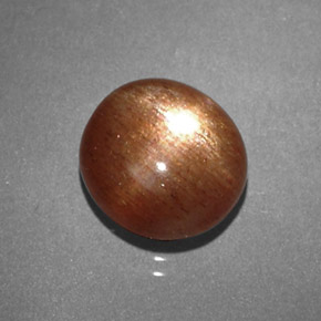 2,16 ctw natürlicher brauner Stern-Sonnenstein, Oval Schliff, Lichtundurchlässig
