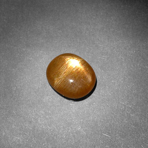 1,18 ctw natürlicher brauner Stern-Sonnenstein, Oval Schliff, Lichtundurchlässig