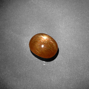 1,98 ctw natürlicher brauner Stern-Sonnenstein, Oval Schliff, Lichtundurchlässig