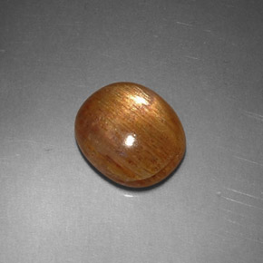 1,62 ctw natürlicher brauner Stern-Sonnenstein, Oval Schliff, Lichtundurchlässig