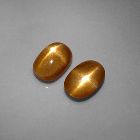  ct natürliche brauner Stern-Sonnenstein-Edelsteine, Oval Schliff, Lichtundurchlässig
