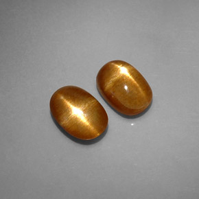  ct natürliche brauner Stern-Sonnenstein-Edelsteine, Oval Schliff, Lichtundurchlässig