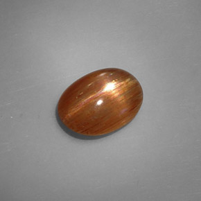 1,64 ctw natürlicher brauner Stern-Sonnenstein, Oval Schliff, Lichtundurchlässig