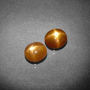  ct natürliche brauner Stern-Sonnenstein-Edelsteine, Oval Schliff, Lichtundurchlässig