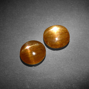  ct natürliche gold-braun Sternsonnenstein-Edelsteine, Oval Schliff, Lichtundurchlässig