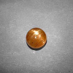 9,17 ctw natürlicher gold-braun Sternsonnenstein, Oval Schliff, Lichtundurchlässig