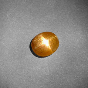 0,81 ctw natürlicher brauner Stern-Sonnenstein, Oval Schliff, Lichtundurchlässig