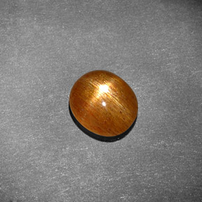 1,13 ctw natürlicher brauner Stern-Sonnenstein, Oval Schliff, Lichtundurchlässig