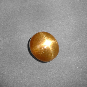 0,80 ctw natürlicher brauner Stern-Sonnenstein, Oval Schliff, Lichtundurchlässig