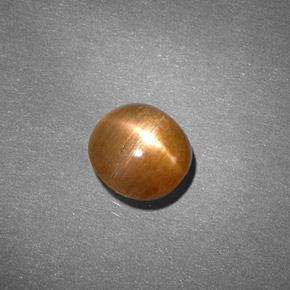 0,91 ctw natürlicher brauner Stern-Sonnenstein, Oval Schliff, Lichtundurchlässig