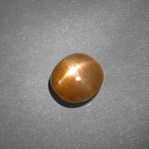 0,91 ctw natürlicher brauner Stern-Sonnenstein, Oval Schliff, Lichtundurchlässig