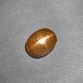 1,01 ctw natürlicher brauner Stern-Sonnenstein, Oval Schliff, Lichtundurchlässig