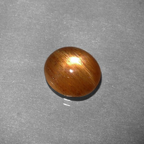 9,17 ctw natürlicher gold-braun Sternsonnenstein, Oval Schliff, Lichtundurchlässig