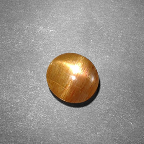 0,99 ctw natürlicher brauner Stern-Sonnenstein, Oval Schliff, Lichtundurchlässig