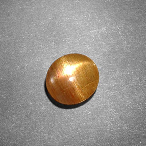 0,99 ctw natürlicher brauner Stern-Sonnenstein, Oval Schliff, Lichtundurchlässig