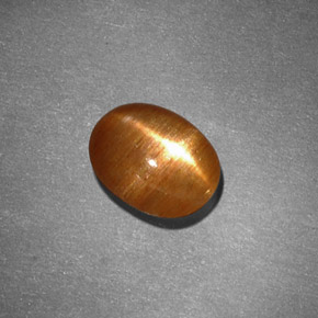 1,30 ctw natürlicher brauner Stern-Sonnenstein, Oval Schliff, Lichtundurchlässig