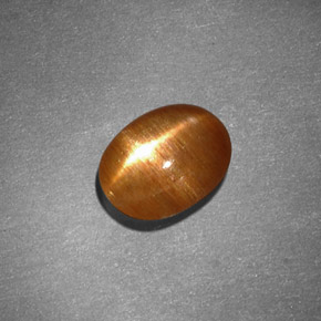 1,30 ctw natürlicher brauner Stern-Sonnenstein, Oval Schliff, Lichtundurchlässig