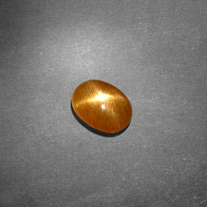 0,70 ctw natürlicher brauner Stern-Sonnenstein, Oval Schliff, Lichtundurchlässig