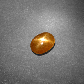 0,70 ctw natürlicher brauner Stern-Sonnenstein, Oval Schliff, Lichtundurchlässig