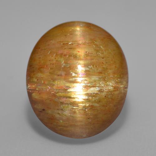 10,04 ctw natürlicher brauner Stern-Sonnenstein, Oval Schliff, Lichtundurchlässig