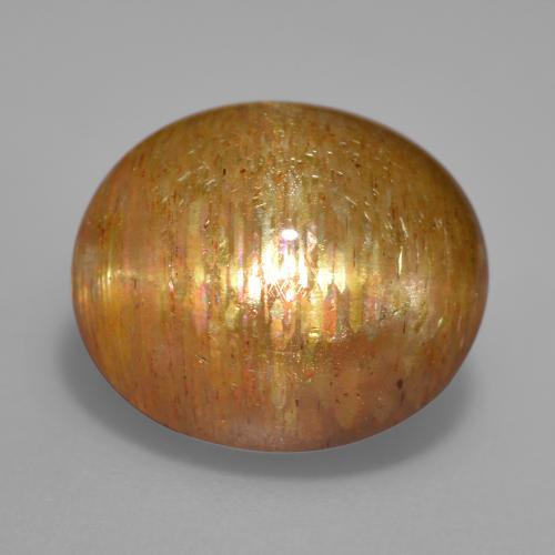 10,04 ctw natürlicher brauner Stern-Sonnenstein, Oval Schliff, Lichtundurchlässig