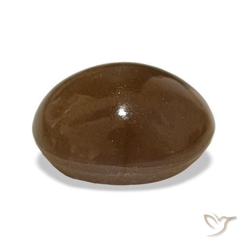 9,17 ctw natürlicher Warmes Braun Sternsonnenstein, Oval Schliff, Lichtundurchlässig