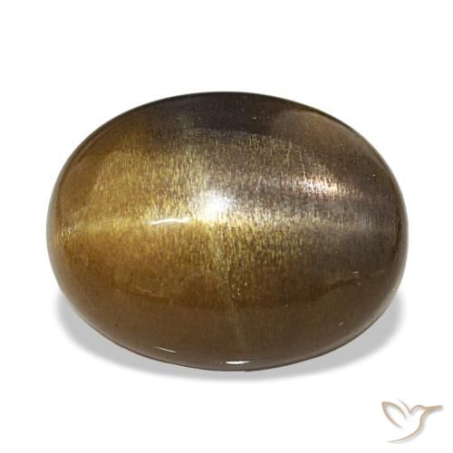 9,17 ctw natürlicher Mittel braun Sternsonnenstein, Oval Schliff, Lichtundurchlässig