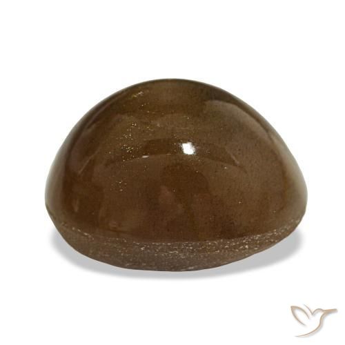 9,17 ctw natürlicher Mittel braun Sternsonnenstein, Oval Schliff, Lichtundurchlässig