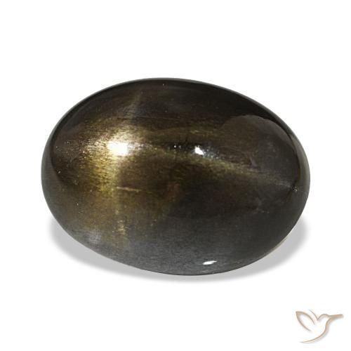 9,17 ctw natürlicher Medium Light-Brown Sternsonnenstein, Oval Schliff, Lichtundurchlässig