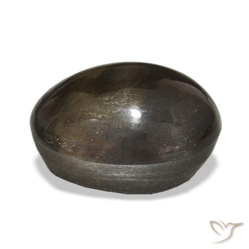 9,17 ctw natürlicher Medium Light-Brown Sternsonnenstein, Oval Schliff, Lichtundurchlässig