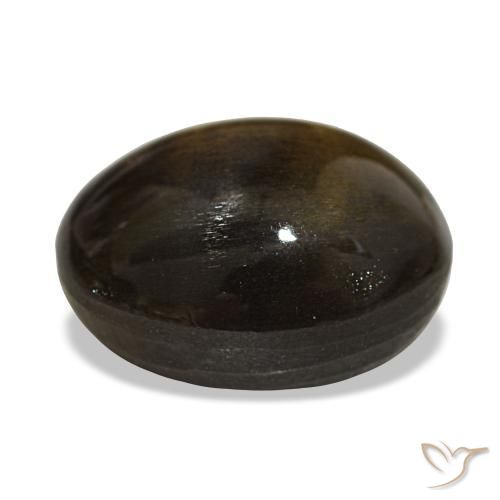 9,17 ctw natürlicher Medium Light-Brown Sternsonnenstein, Oval Schliff, Lichtundurchlässig