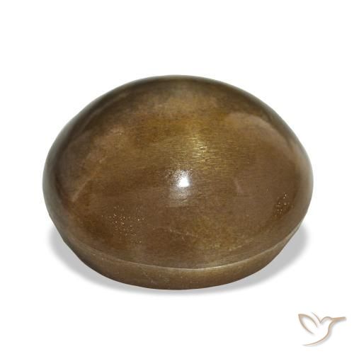 9,17 ctw natürlicher hellbraun Sternsonnenstein, Rund Schliff, Lichtundurchlässig