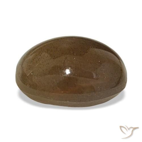 9,17 ctw natürlicher Erdiges Braun Sternsonnenstein, Oval Schliff, Lichtundurchlässig