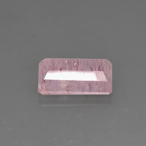 10,55 ctw natürlicher rosafarbener Erdbeerquarz, Transparent, Transparent / Lichtdurchlässig