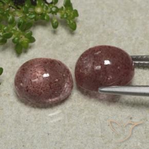 7.72 ct natürliche tiefrosa Erdbeerquarz-Edelsteine, Oval, Lichtdurchlässig