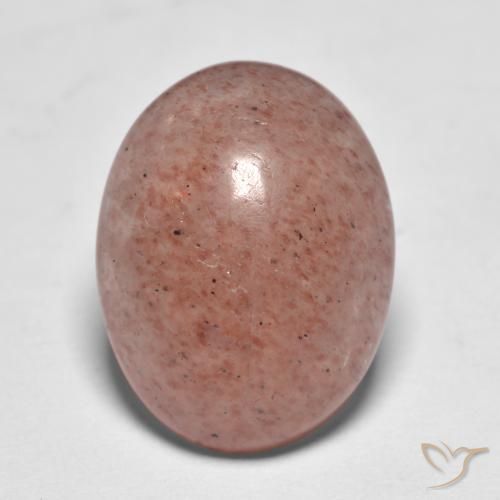 7.32ct Natürlicher Marienkäfer Rot Erdbeerquarz, Oval, Lichtdurchlässig