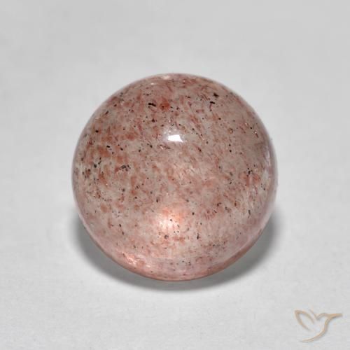 2.61ct Natürlicher hellrosa Erdbeerquarz, Runden, Lichtdurchlässig